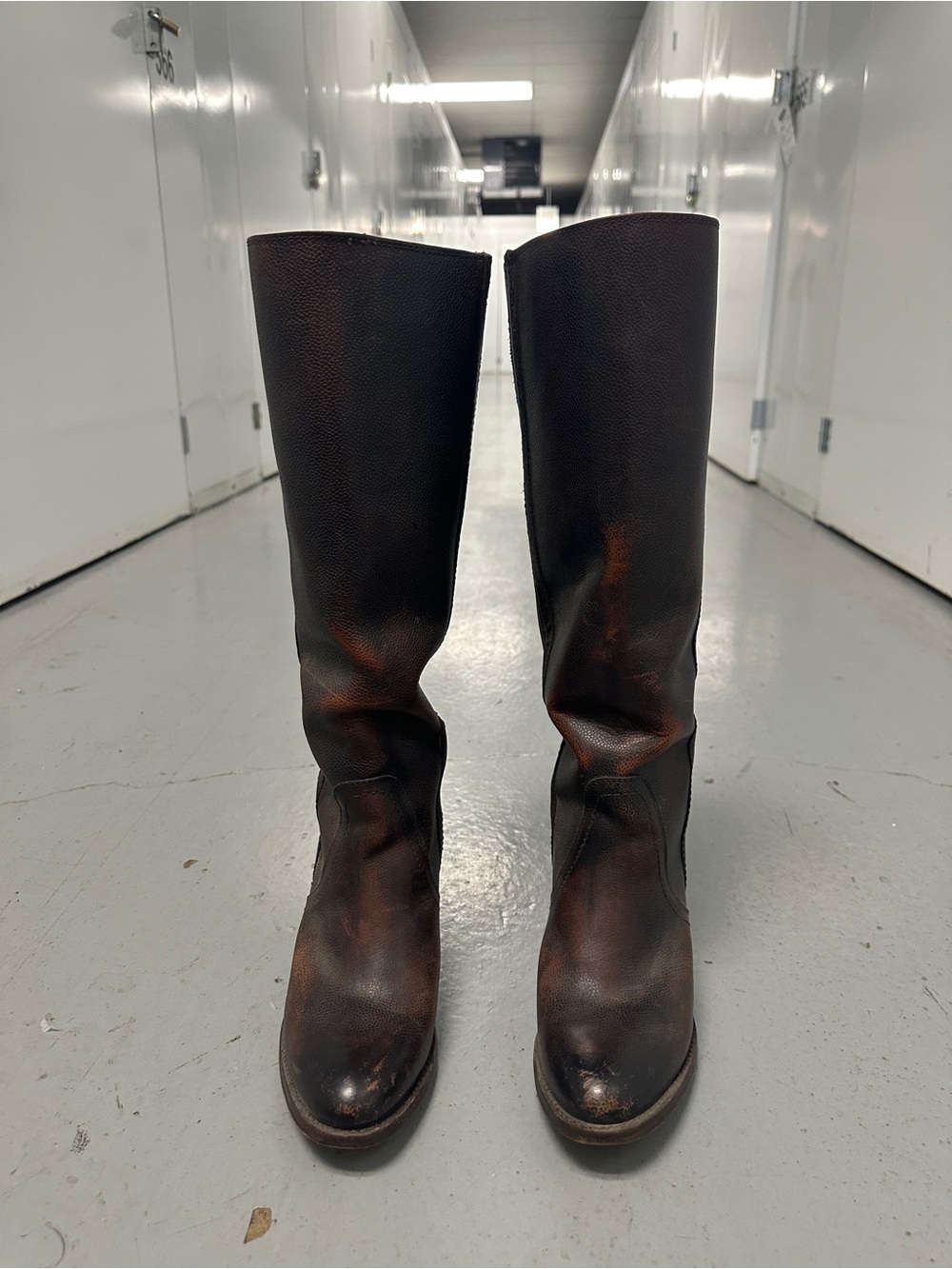 Frye Brown Leather Riding Boots, size 8.5